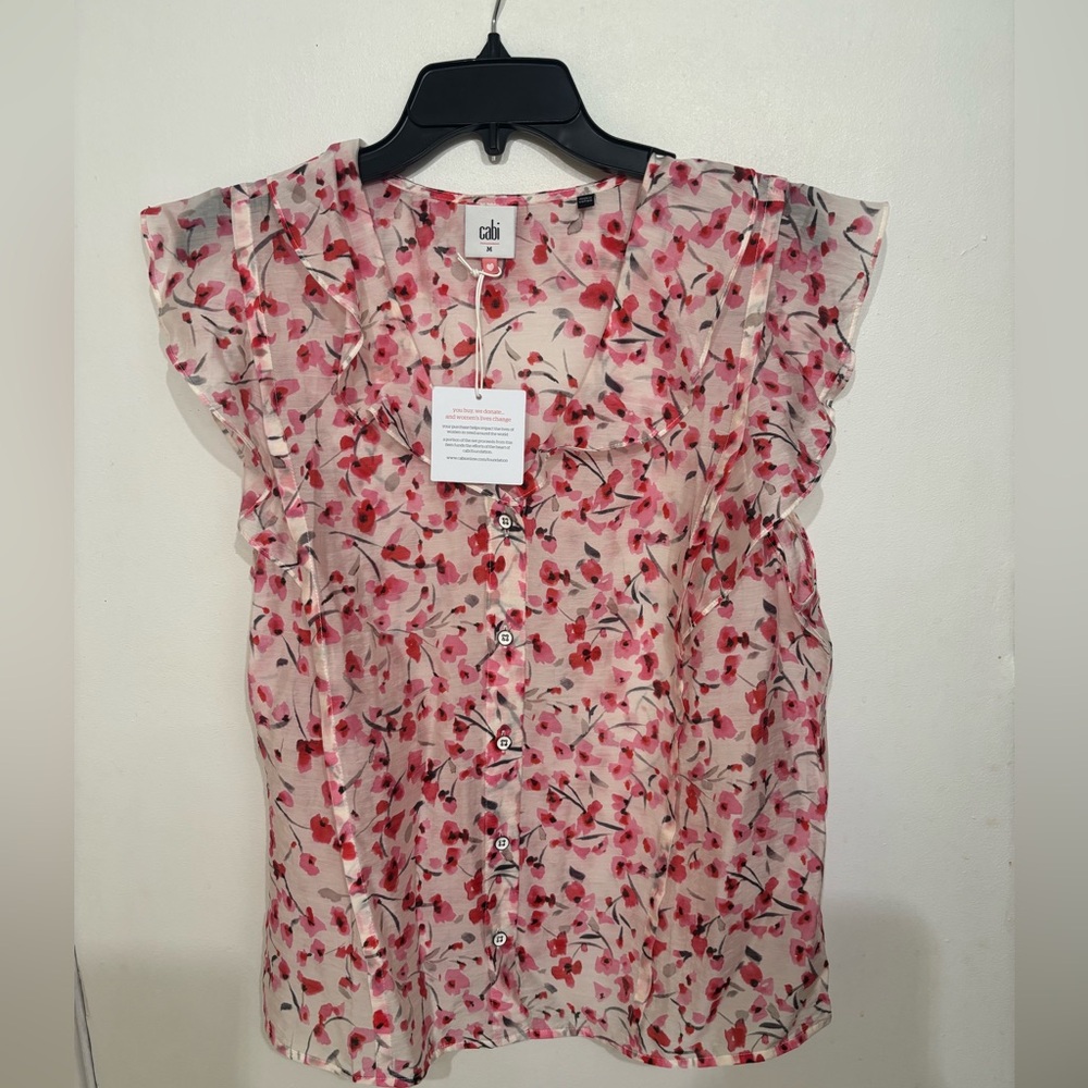 Cabi Floral Besotted Top